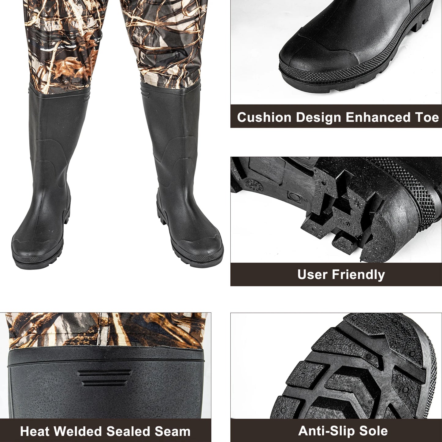Night Cat Chest Waders Waterproof Bootfoot Belt For Men And Women