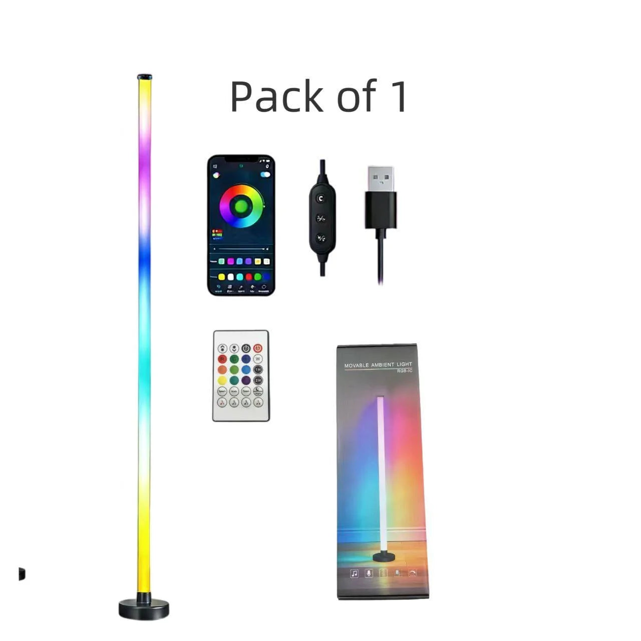 NOVEYEE LED Floor Lamp RGB Dream With Music Sync Light