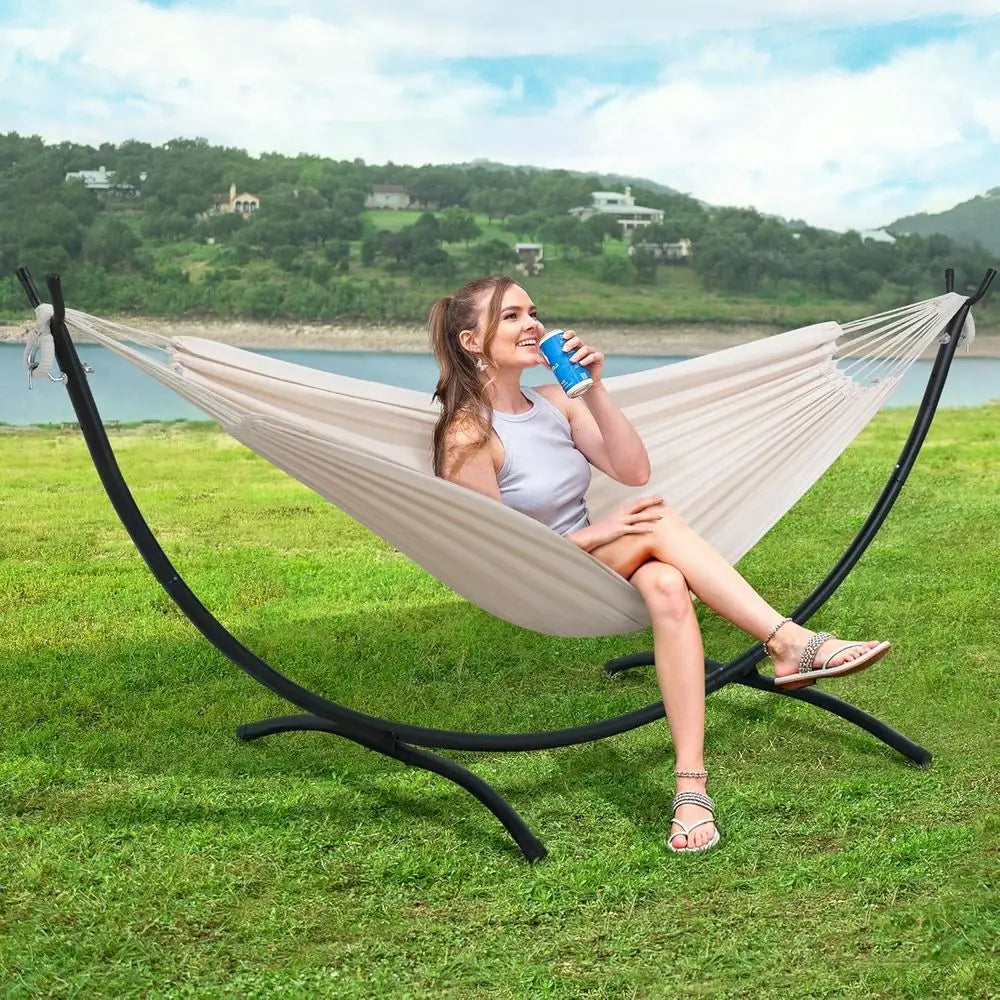 Portable Outdoor Hammock With Stand Included Double Hammock