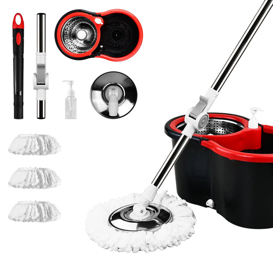 Mop Bucket Set With 360 Degree Dual Motion Spin Mop System Self Cleaning Bucket