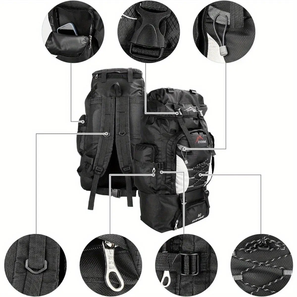 Sports Backpack For Hiking Camping And Travel Mountaineering