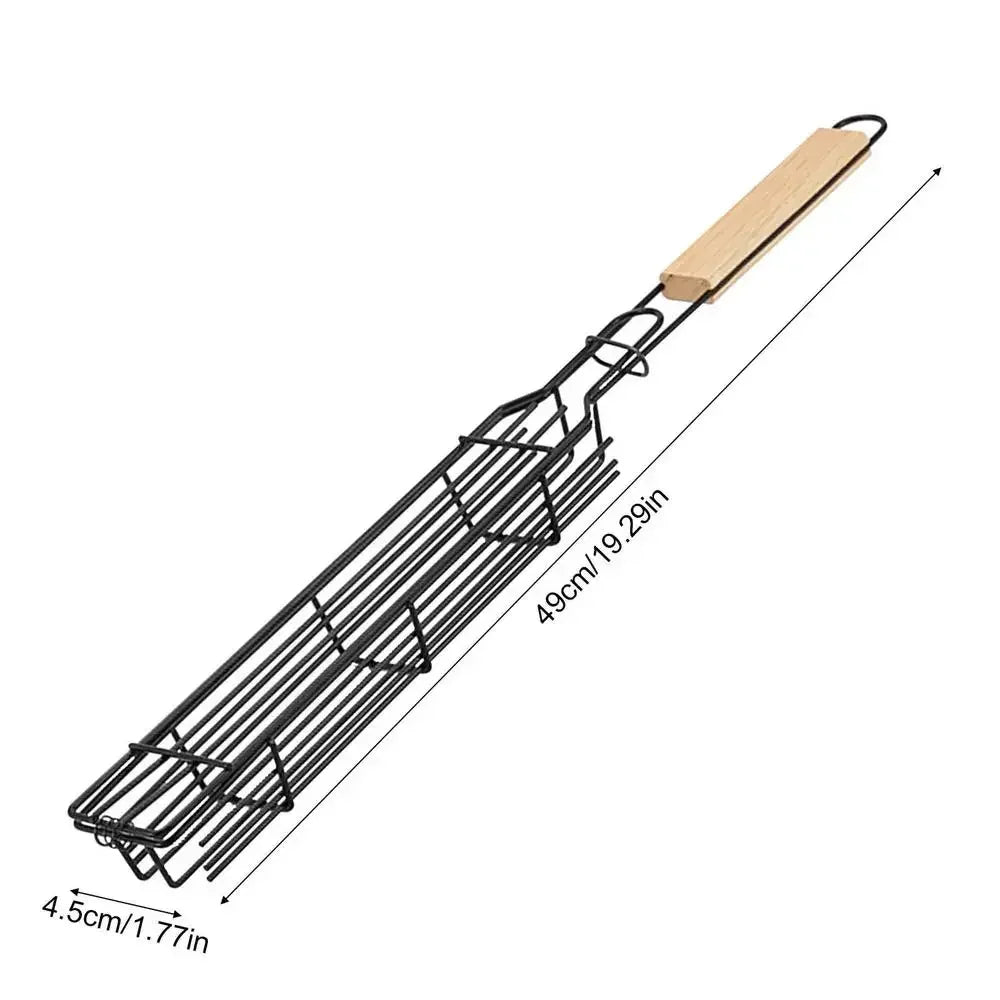 Portable Stainless Steel BBQ Grilling Basket For Meat