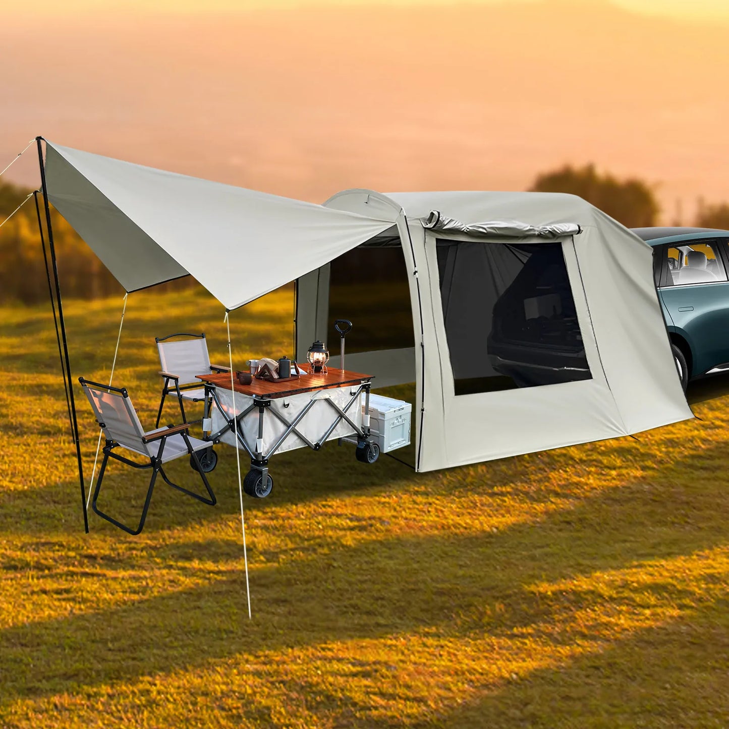 Car Awning Tent For SUV MPV Outdoor Camping Shelter