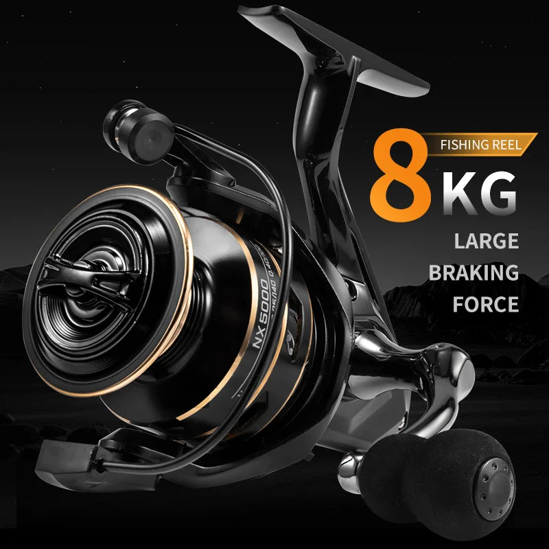 Spinning Fishing Reel 10kg Max Drag High Speed Fish Pole