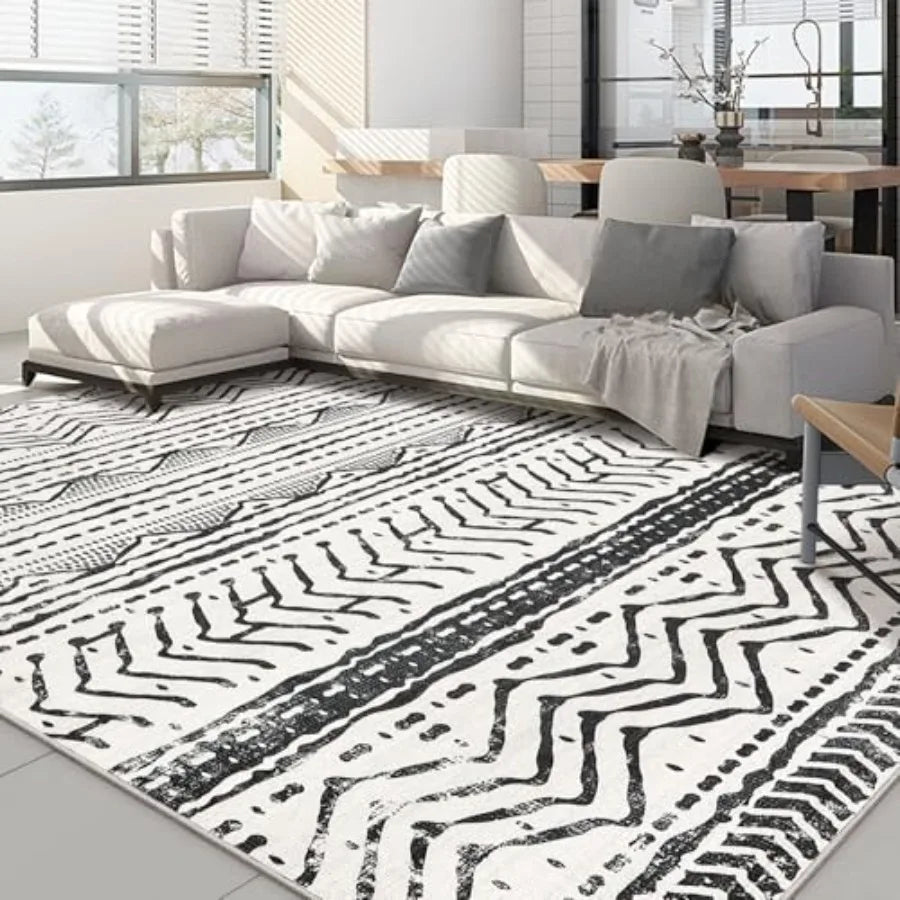 Moroccan Style Indoor Area Rug Stain Resistant And Machine Washable