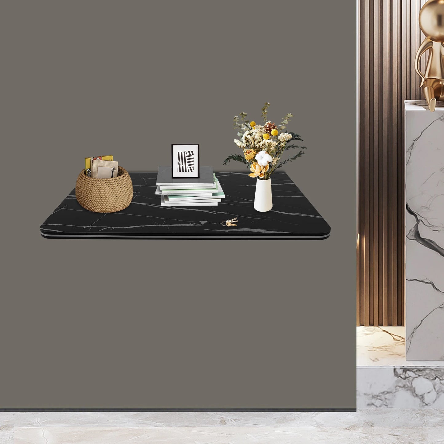Bymaocar Wall Mounted Folding Table for Living Room