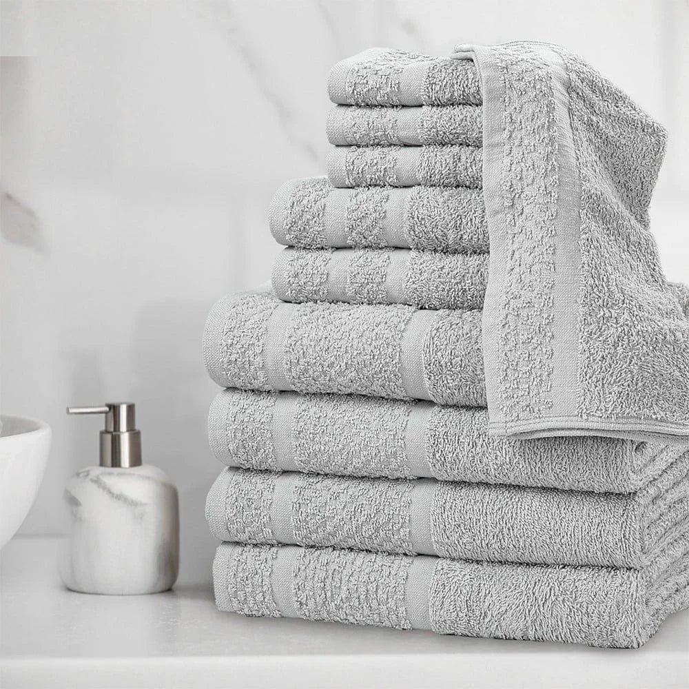 Soft Absorbent Cotton Towel Set Quick Dry Bath Towels Washcloths