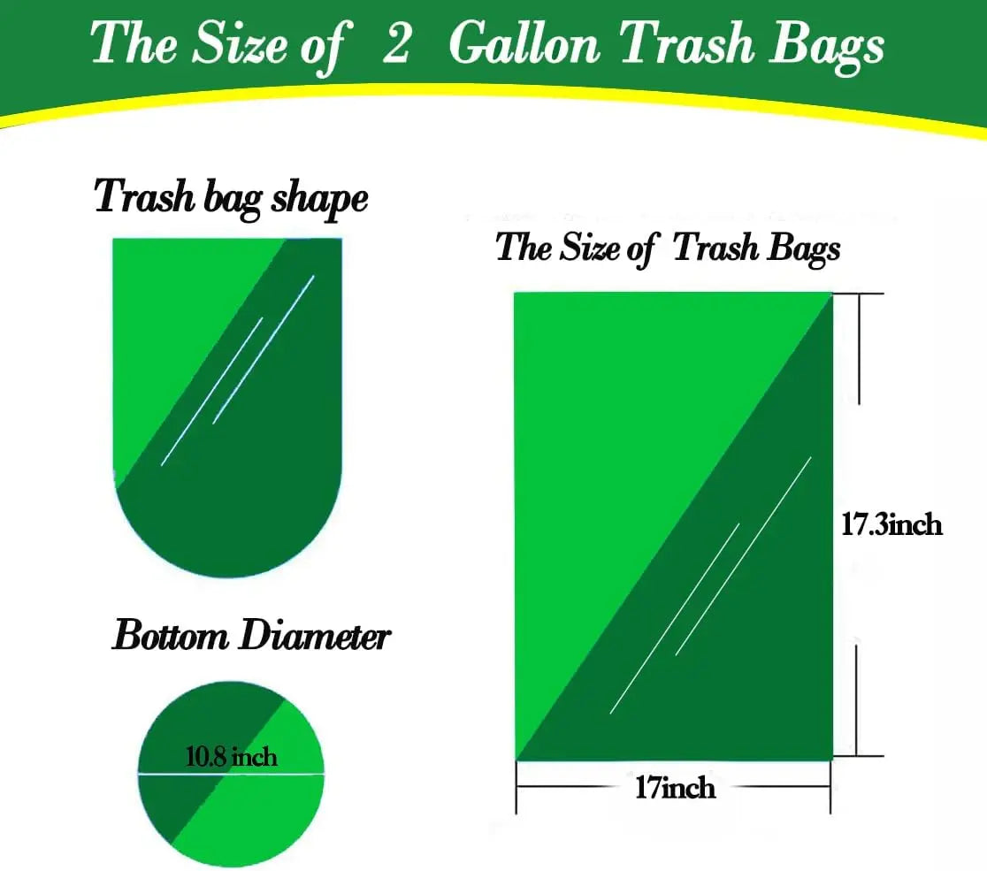 Small Clear Trash Bags Unscented Plastic for Home and Office