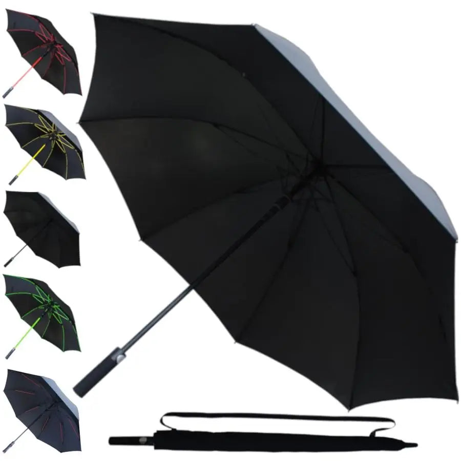 Sturdy Golf Umbrella Windproof Heavy-Duty With Reinforced Fiberglass