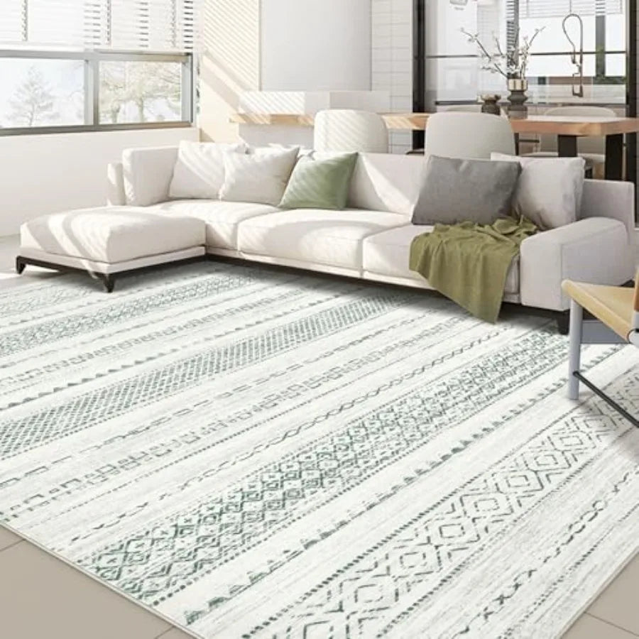 Moroccan Style Indoor Area Rug Stain Resistant And Machine Washable