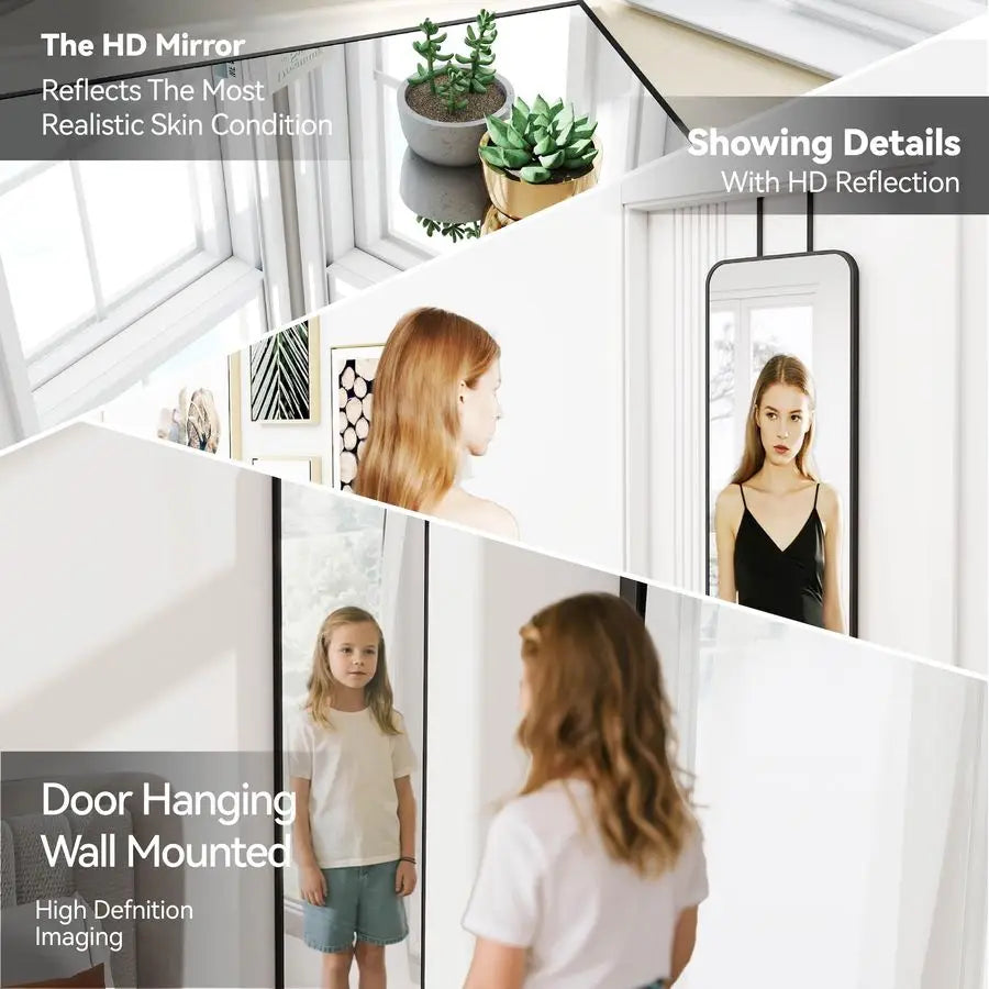 Rectangle Full Body Mirror For Door Hanging And Wall Mounting