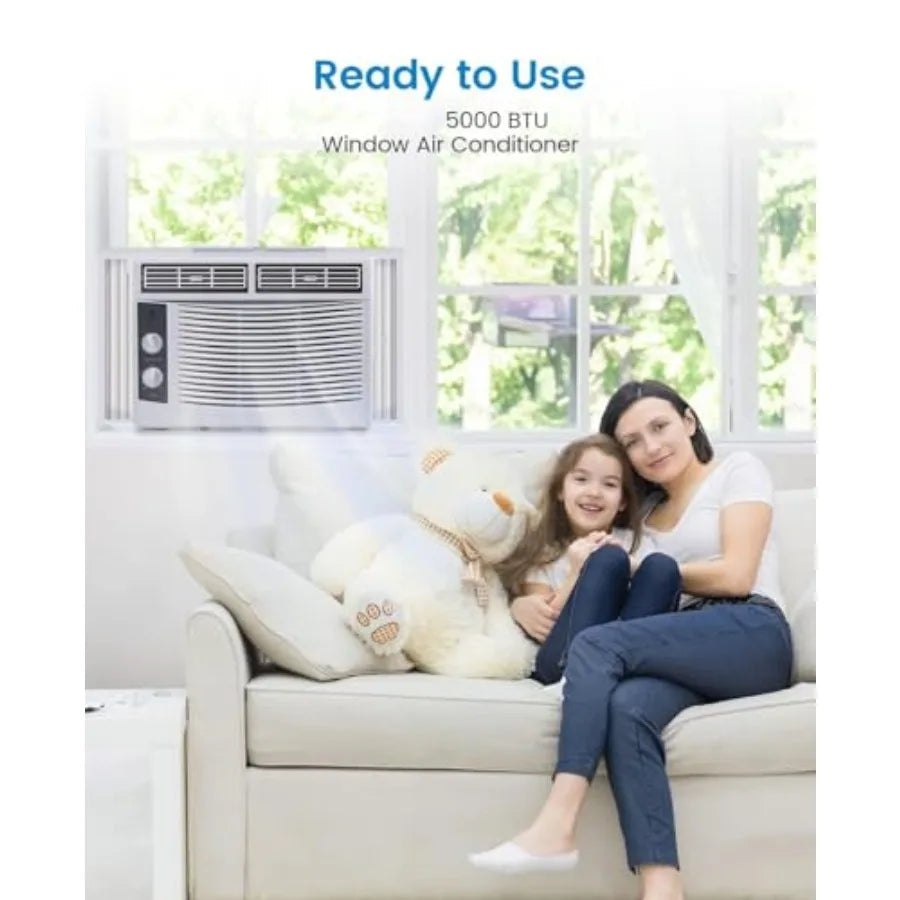 5000 BTU Window Air Conditioner For Small Rooms 110V