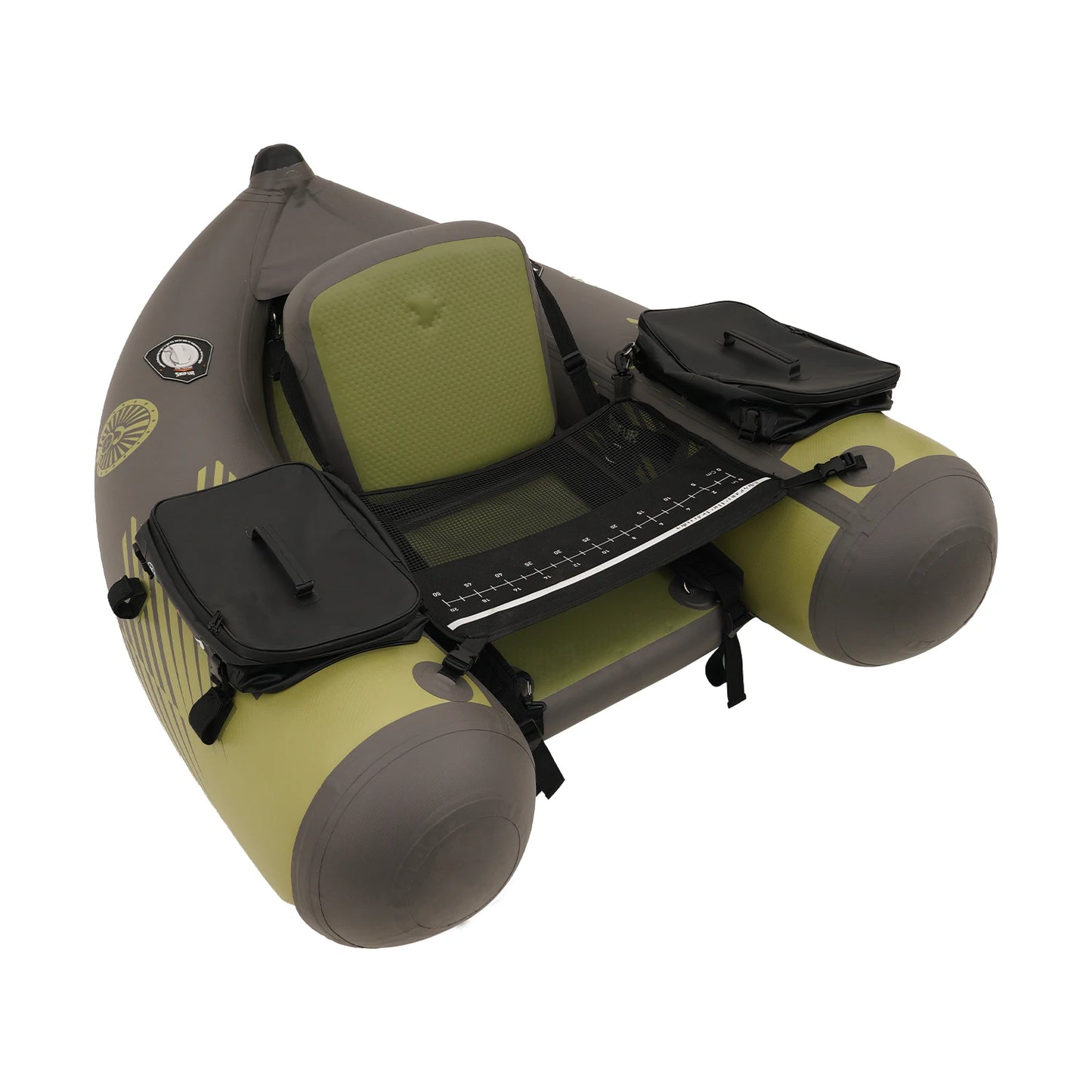 One Person Inflatable Belly Boat For Fishing Kayak