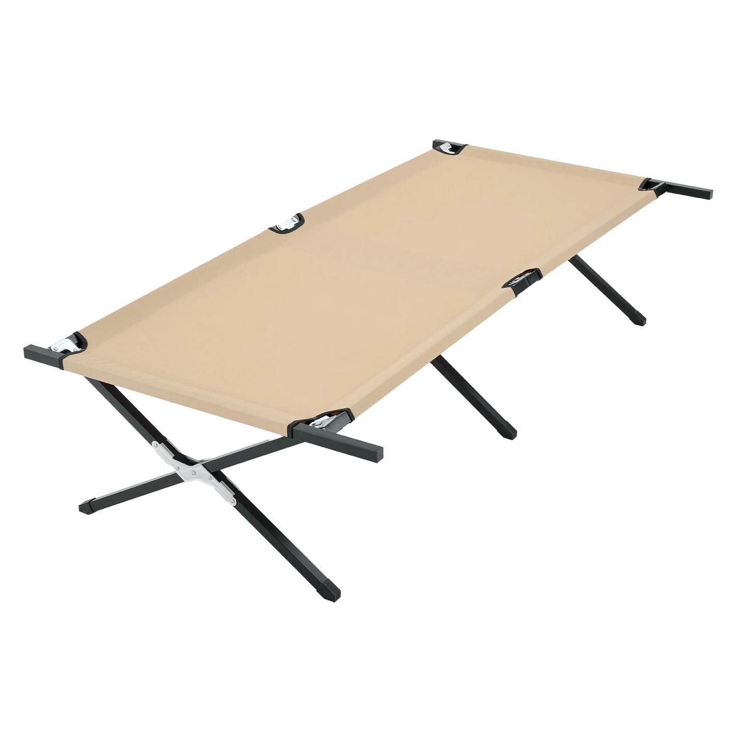 Folding Camping Bed 300 LBS Capacity Cot Lounge read fishing 73' X 36' Cot Sturdy Frame for Outdoor extra Bed
