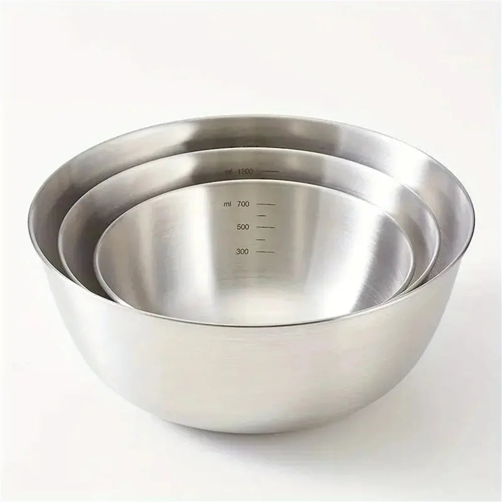 Stainless Steel Mixing Bowl With Scale