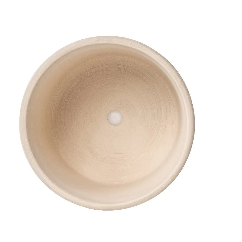 Elegant Round Ceramic Plant Planter For Indoor Display