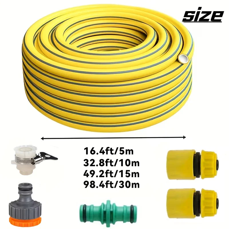All-Season Leak-Proof Rubber Garden Hose For Home And Car Washing