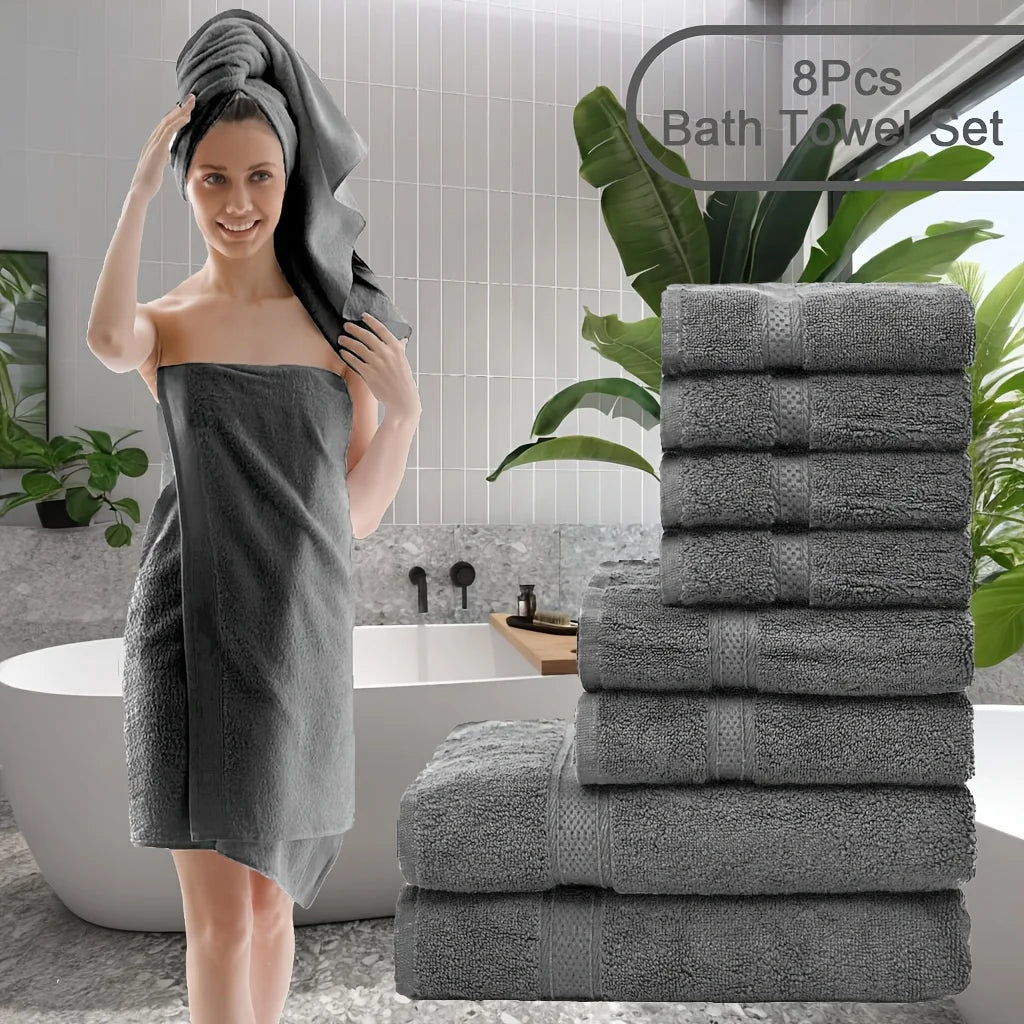 UTOPANTICA Premium Towels Set 8 Towels 600 GSM