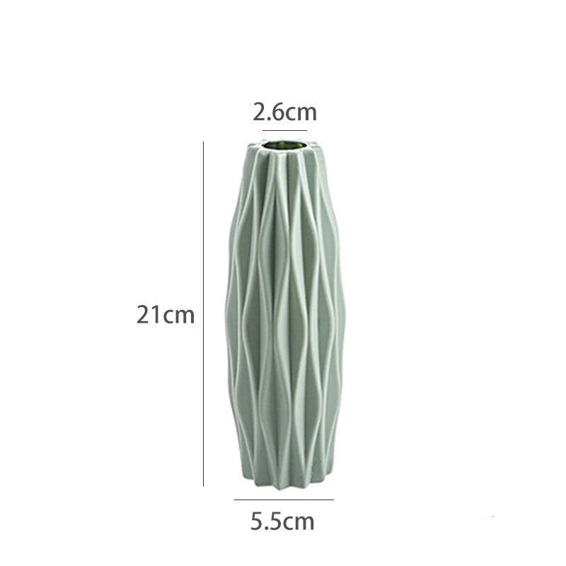 Modern Plastic Vase Pot Nordic Boho Home Decor For Flowers