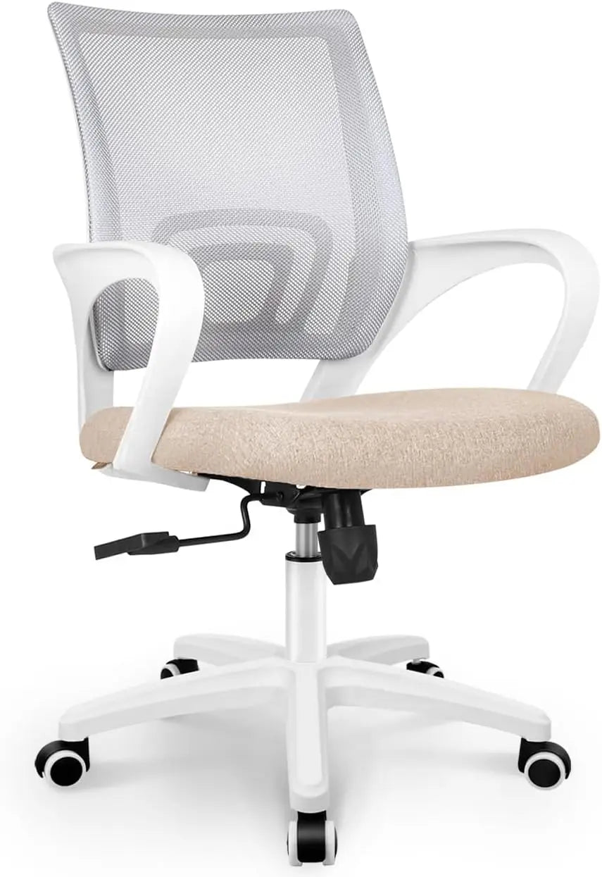 Mesh Gaming Office Chair With Lumbar Support And Adjustable Height