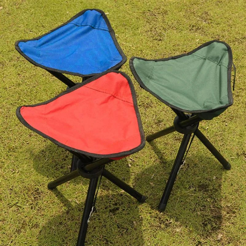 Outdoor Folding Triangular Stool For Camping And Hiking