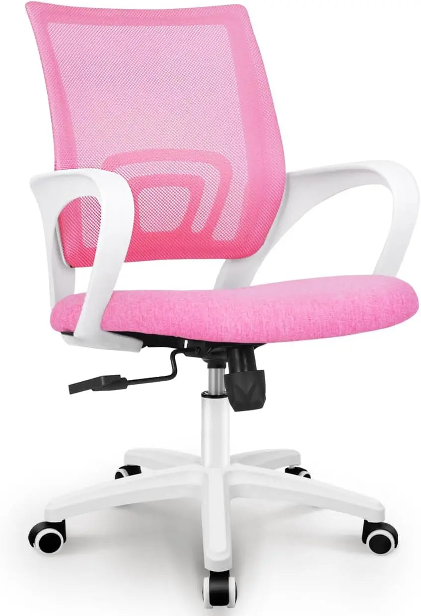 Mesh Gaming Office Chair With Lumbar Support And Adjustable Height