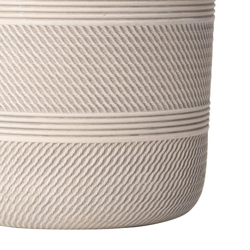 Elegant Round Ceramic Plant Planter For Indoor Display
