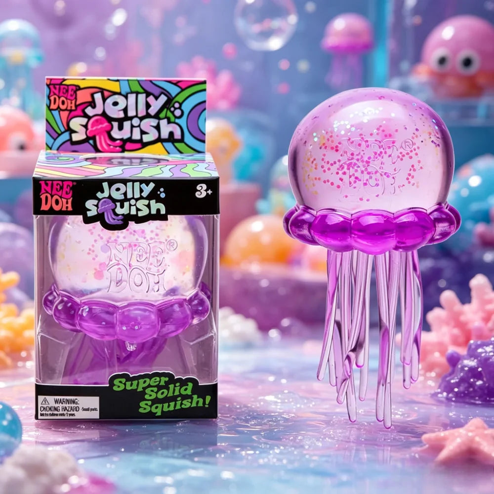Nee Doh Jellyfish Squish Toy Fidget Water Sensory Stress Relief