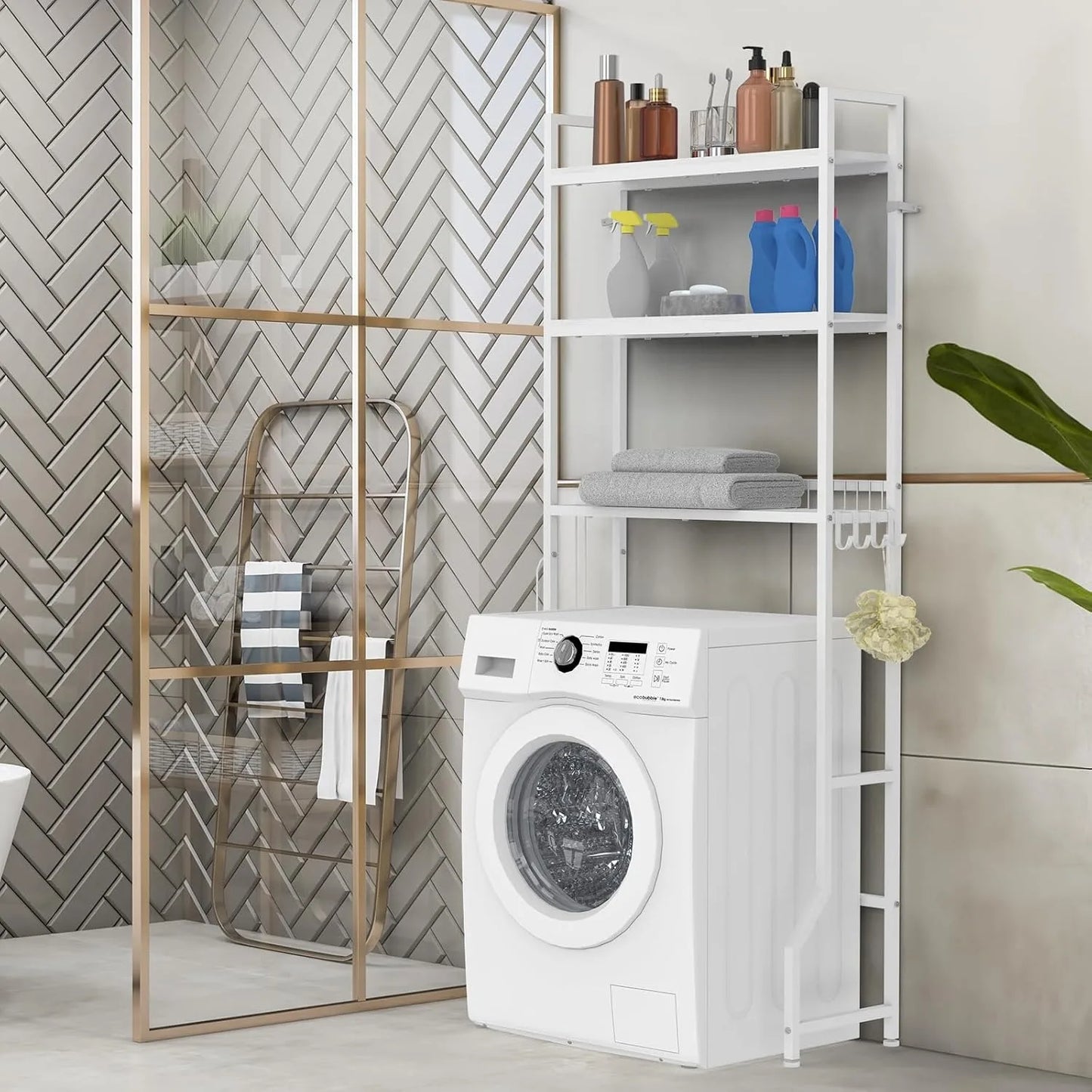 Three Tier Freestanding Over Toilet Storage Organizer For Bathrooms