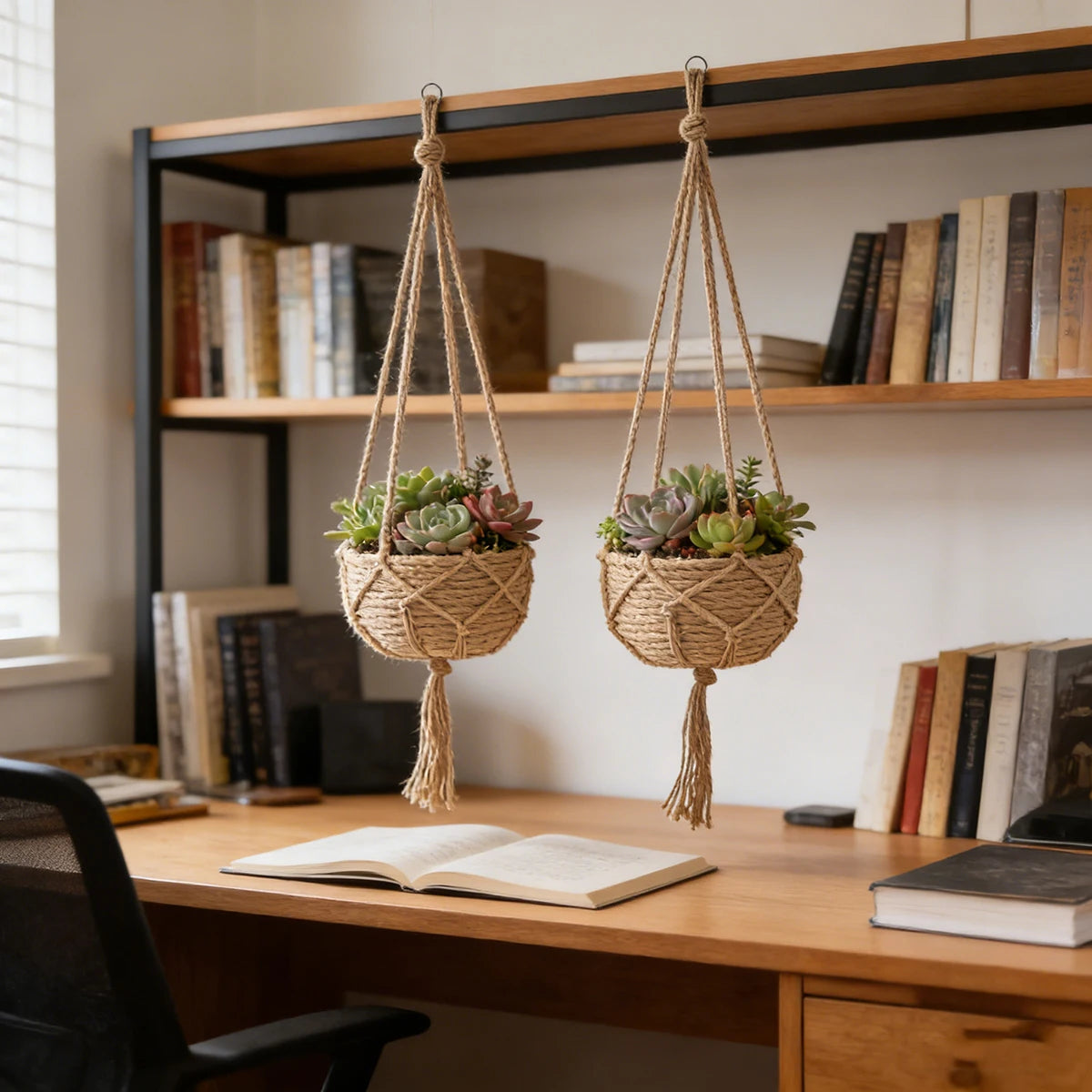 2Pcs Hanging Flowerpot Baskets For Plants Indoor Outdoor