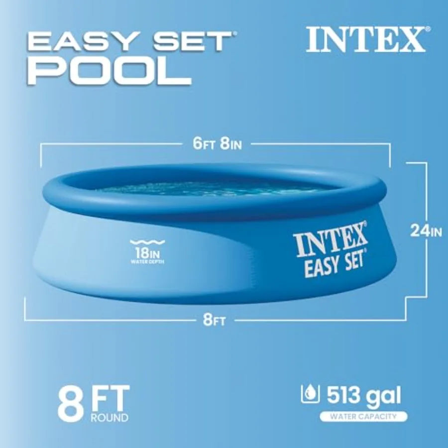 Easy Set Above Ground Round Inflatable Pool Pump Not Included