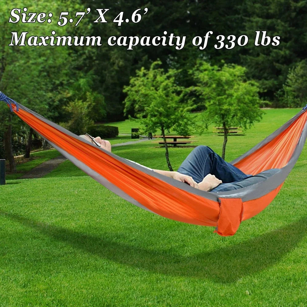 Ultra Light Nylon Parachute Hammock Travel Camping 330Lb Capacity