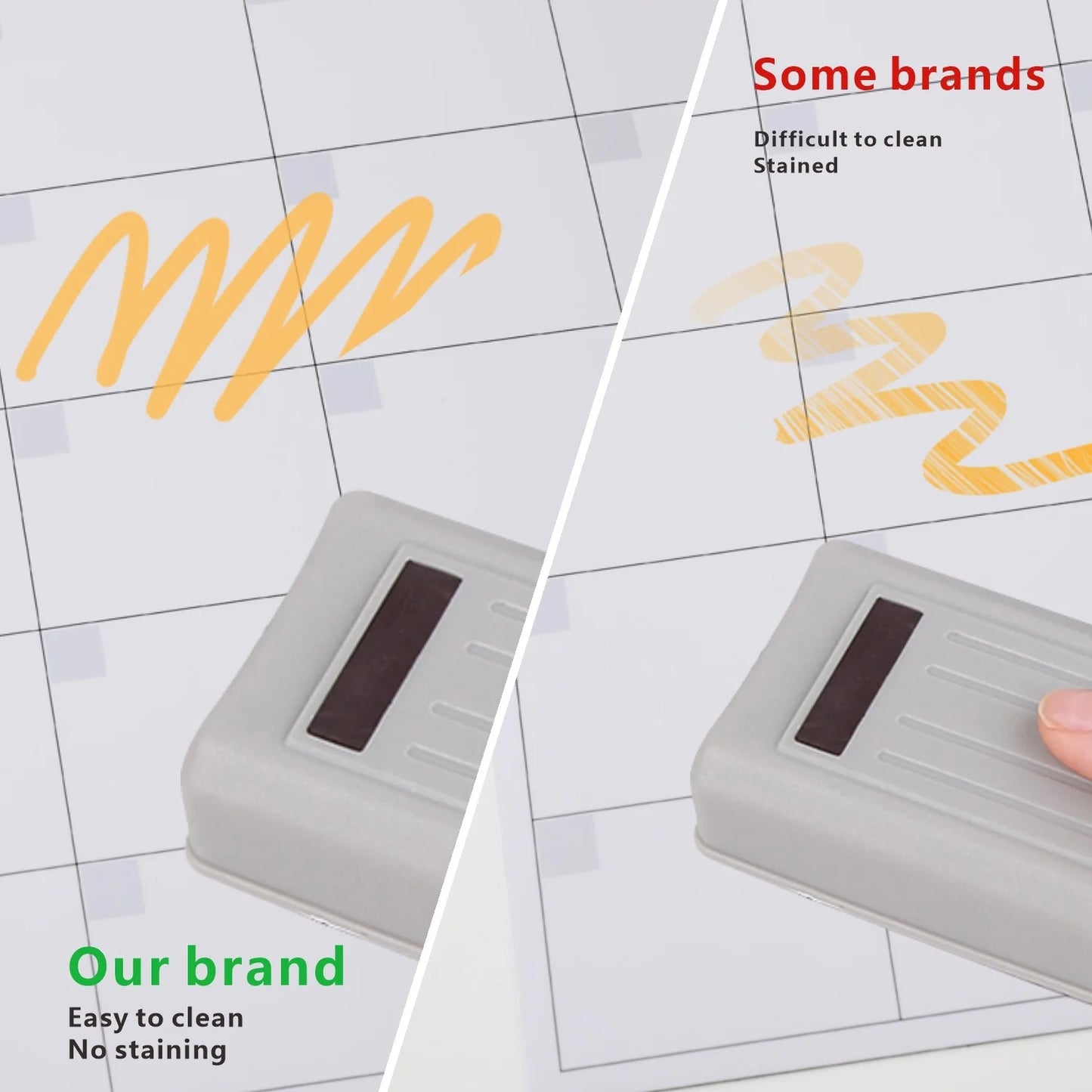 Magnetic Fridge Calendar Whiteboard Planner With Dry Erase Surface