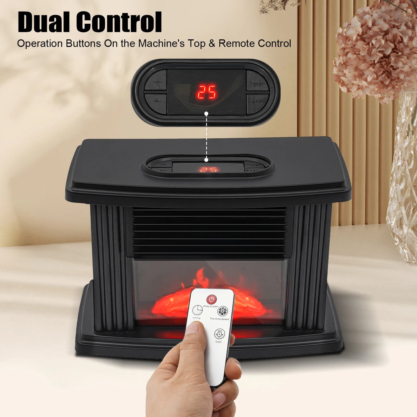 Sweetmile 1000W Electric Heater Fan For Living Rooms