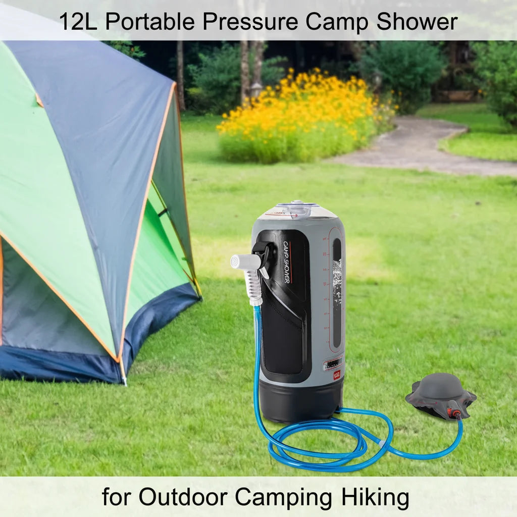 Bymaocar Portable Camp Shower Bag With Solar Heating And Hose
