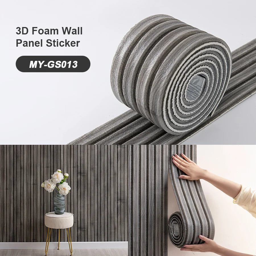 SXP Foam Wall Panel 3D Self-Adhesive Skirting Board