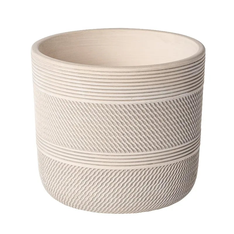 Elegant Round Ceramic Plant Planter For Indoor Display