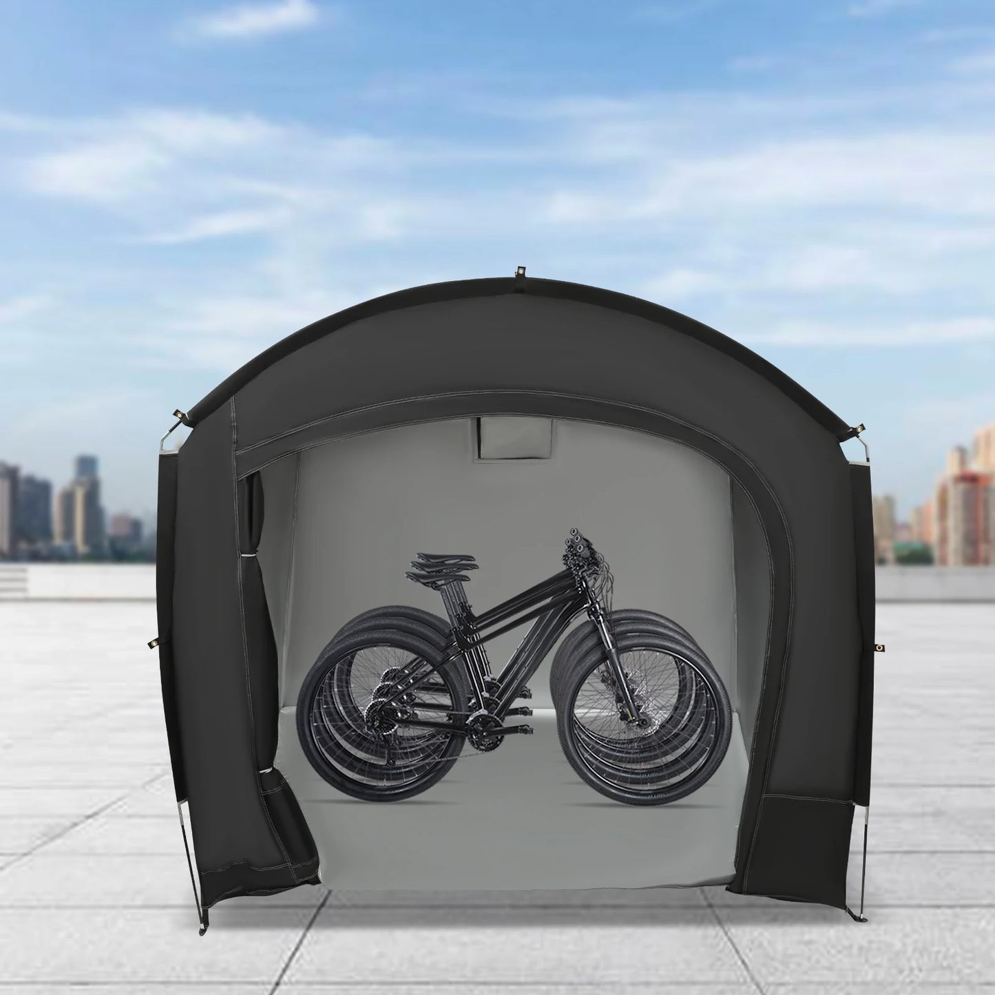 Portable Waterproof Bicycle Shelter Tent For One To Four Bikes