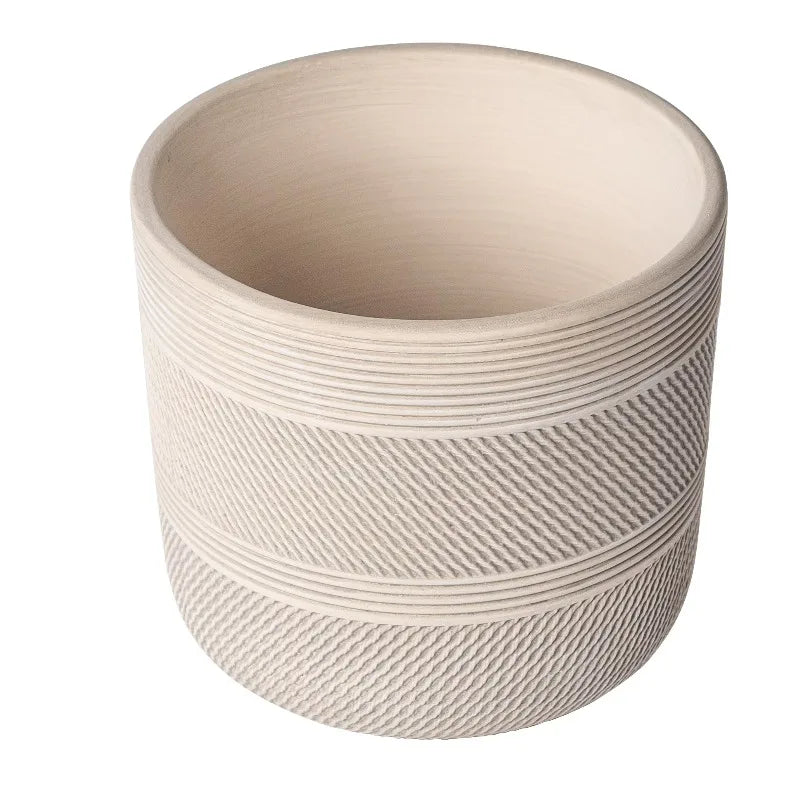 Elegant Round Ceramic Plant Planter For Indoor Display
