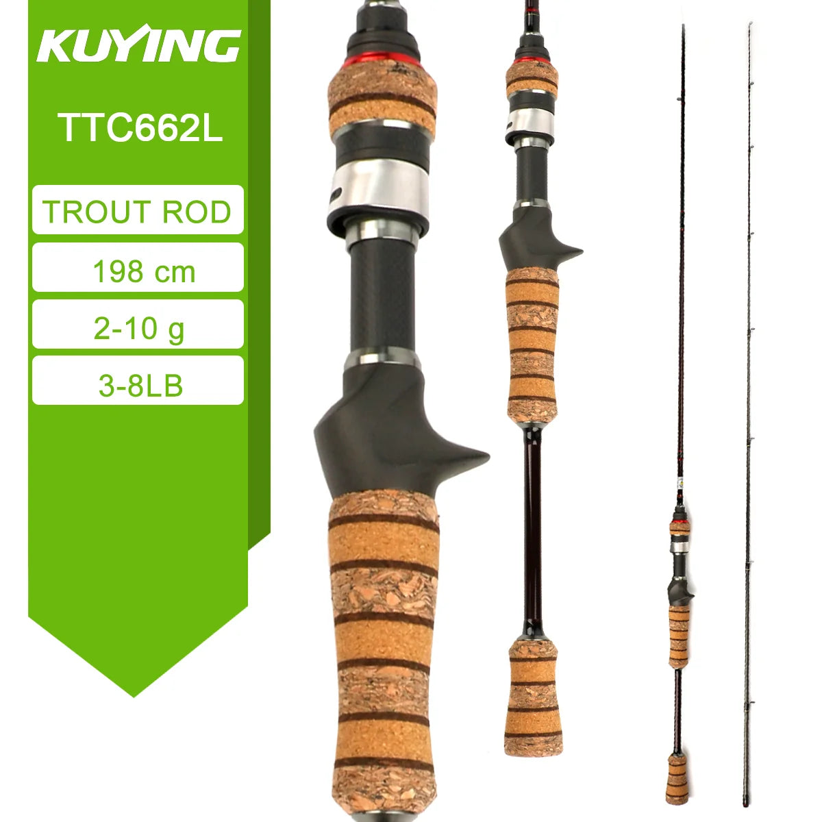 Spinning Casting Rod For Fishing Rods Pole Carbon 0.8-8g 1-8lb Parts Baitcaster