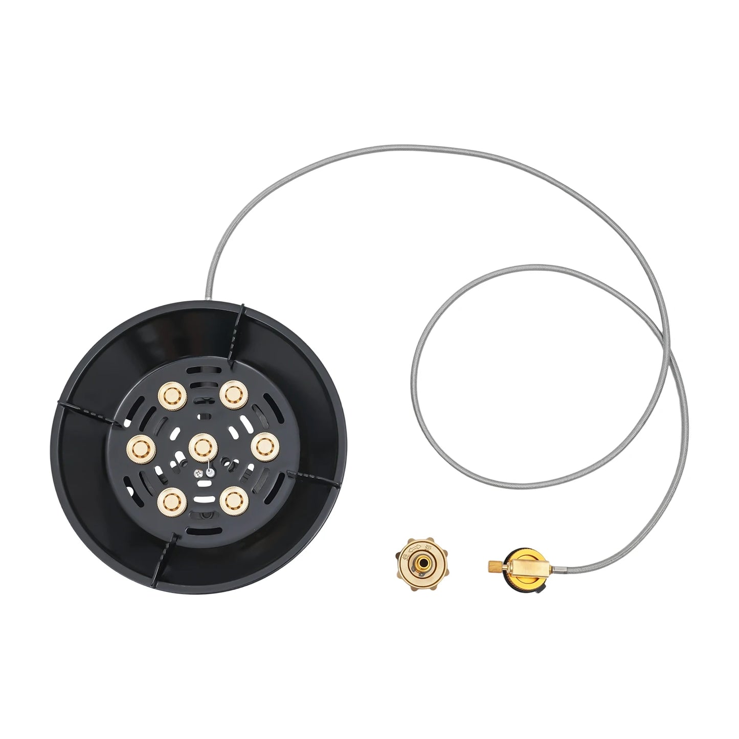 Portable Camping Stove 72000BTU Windproof Gas Burner With 3 Adapters