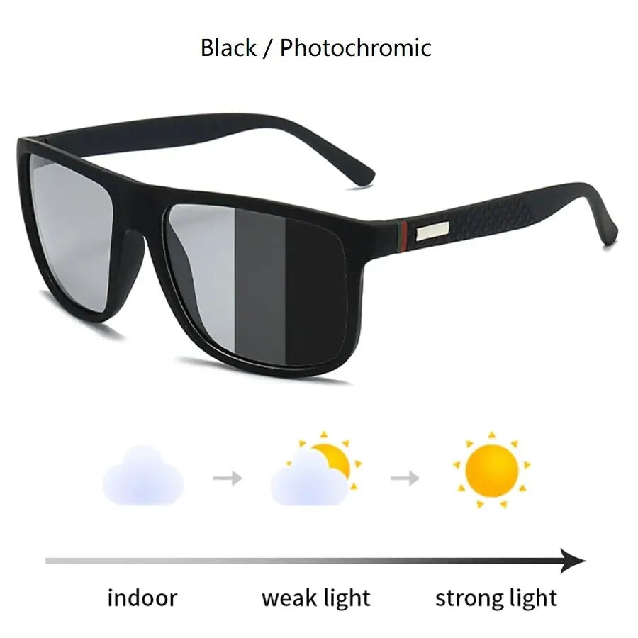 Photochromic Polarized Sunglasses UV400 For Men Women