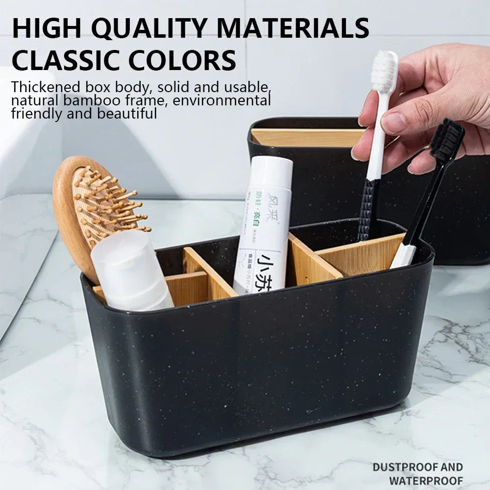 Bathroom Accessories Organizer Stand For Toothbrushes Razors Makeup Brushes