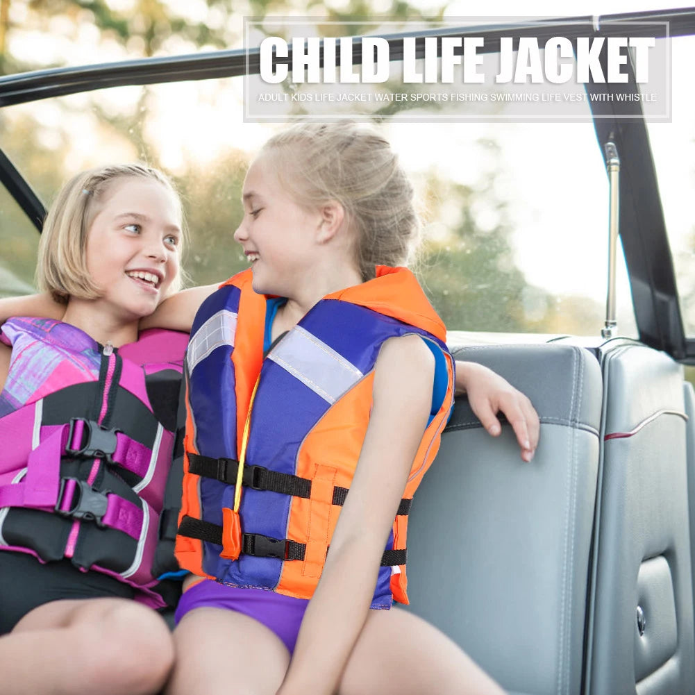 Shunmaii Children Life Jacket With Whistle For Water Sports