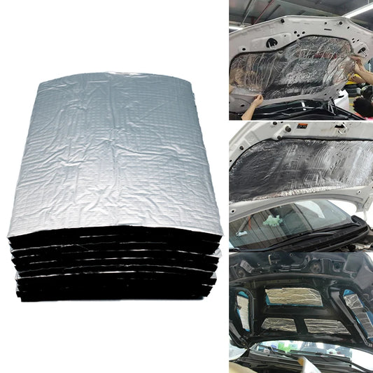 10pcs 5mm camping window Sound Heat Insulation Mat for Auto Van, camper Sound Proofing Deadening Insulation Mat Car Hood Noise Insulator