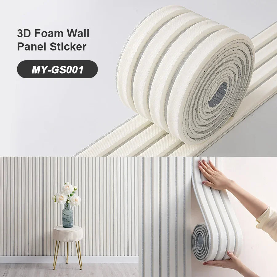 SXP Foam Wall Panel 3D Self-Adhesive Skirting Board