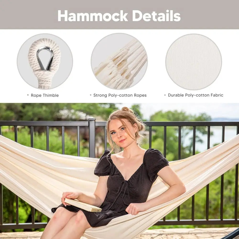 Portable Outdoor Hammock With Stand Included Double Hammock