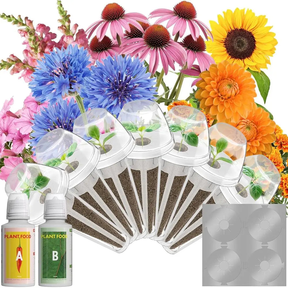 Indoor Hydroponic Garden Kit With 400+ Seeds And Pods