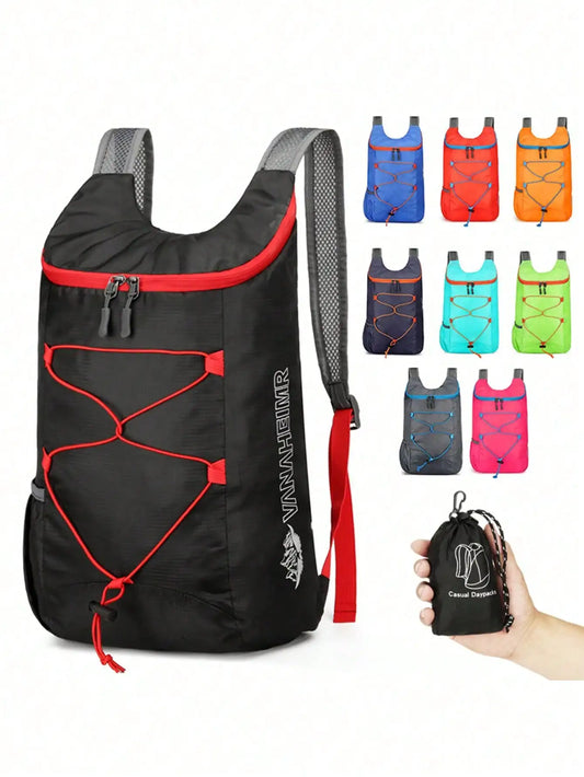 Foldable Backpack Men's Waterproof Comfortable Foldable Bag, Ultra-Lightweight Portable Storage Backpack, Ultra-Lightweight Portable Storage Bag,- 20L Outdoor Sports Bag,
