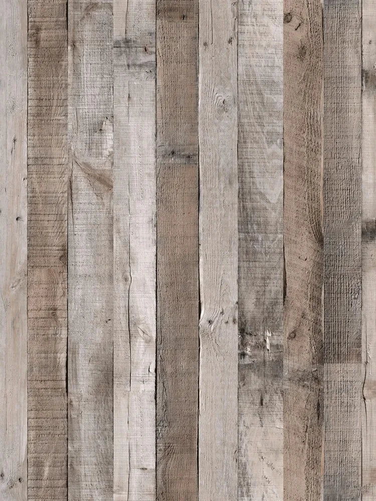 KALYNN Retro Faux Wood Grain Peel And Stick Wallpaper